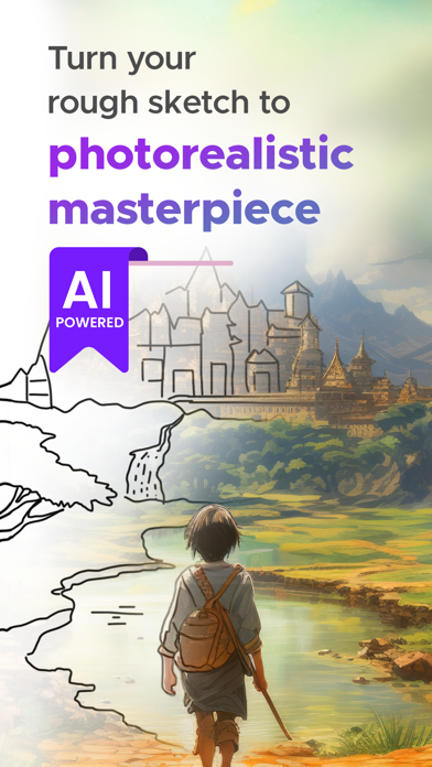 SmartPen: AI Scribbles to Art Screenshot 1 - AppWisp.com SmartPen: AI Scribbles to Art Screenshot 1 - AppWisp.com