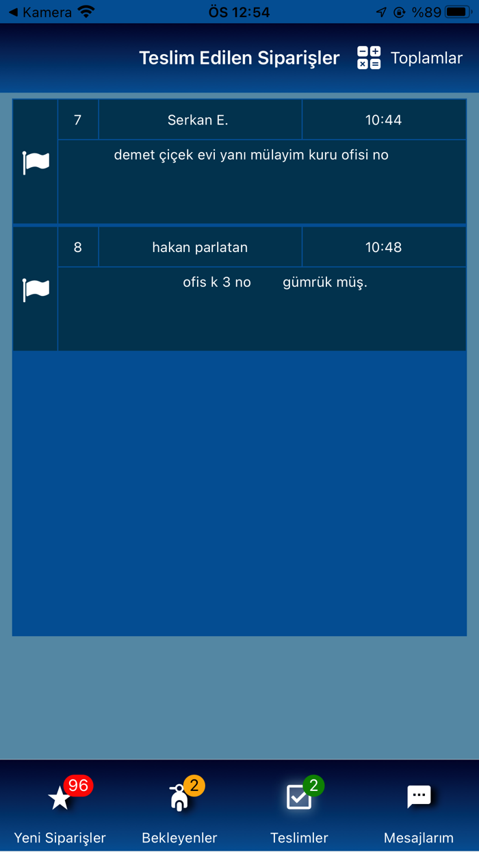 ADELSOFT Kurye Takip Sistemi