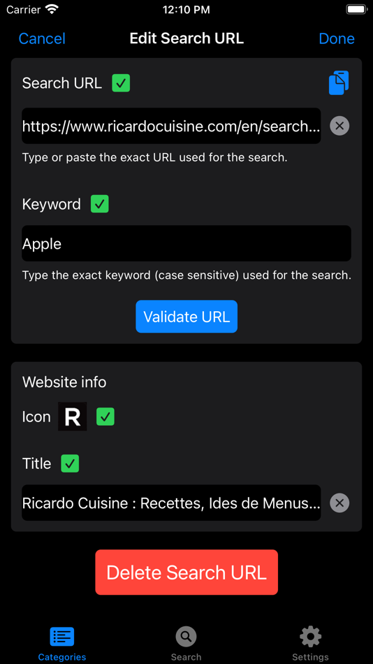 #8. Search-it (iOS) By: Sylvain Lafrance