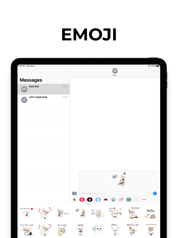 Screenshot #5 pour Сhatte emoji & stickers chat
