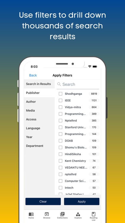 Amity University eLibrary screenshot-5