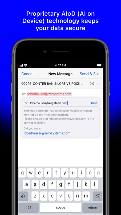 Zero - email for attorneys Screenshot