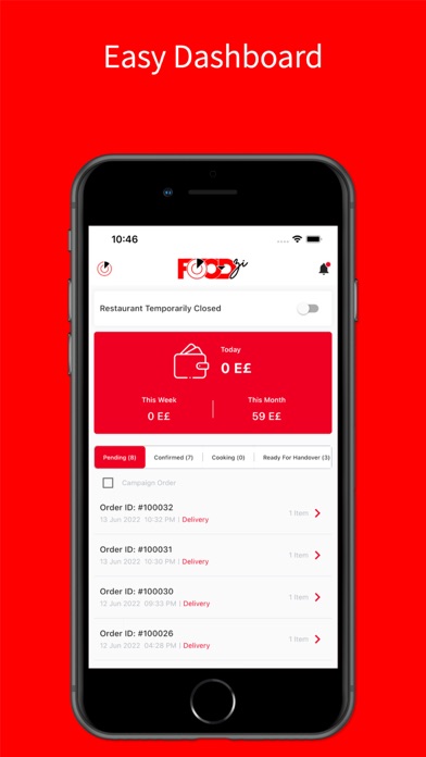 Foodzi Restaurant App Screenshot