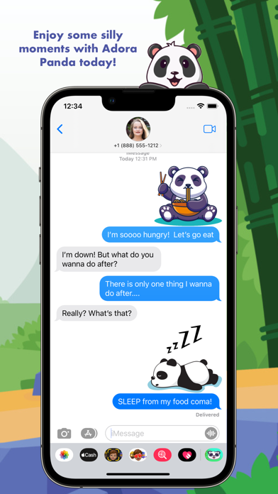 Adora Panda Sticker Pack screenshot 3