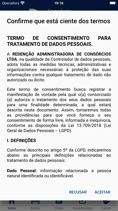 Consórcio Redenção Screenshot