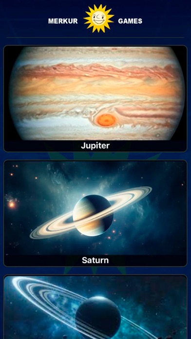 Space & planet Merkur and Mars Screenshot