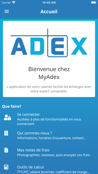 MyAdex Screenshot