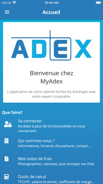 Screenshot #1 pour MyAdex