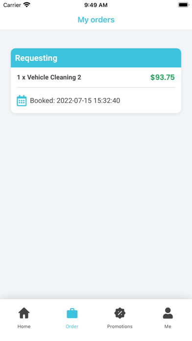 Cleaning Service App Screenshot