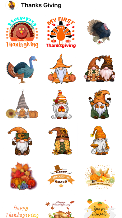 Happy ThanksGiving HD Stickers Screenshot