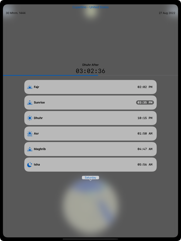 Screenshot #5 pour Qibla-AR + Prayer Times