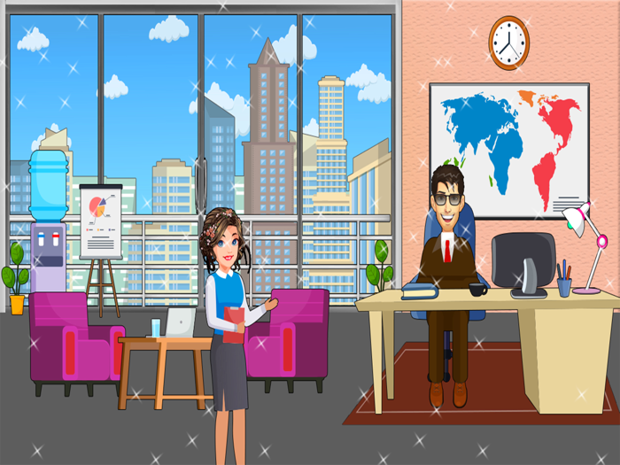 Pretend Play Office Town Fun