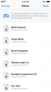 meta spark player iphone screenshot 2