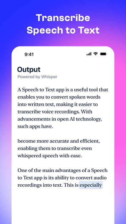 Whisper : Speech to Text