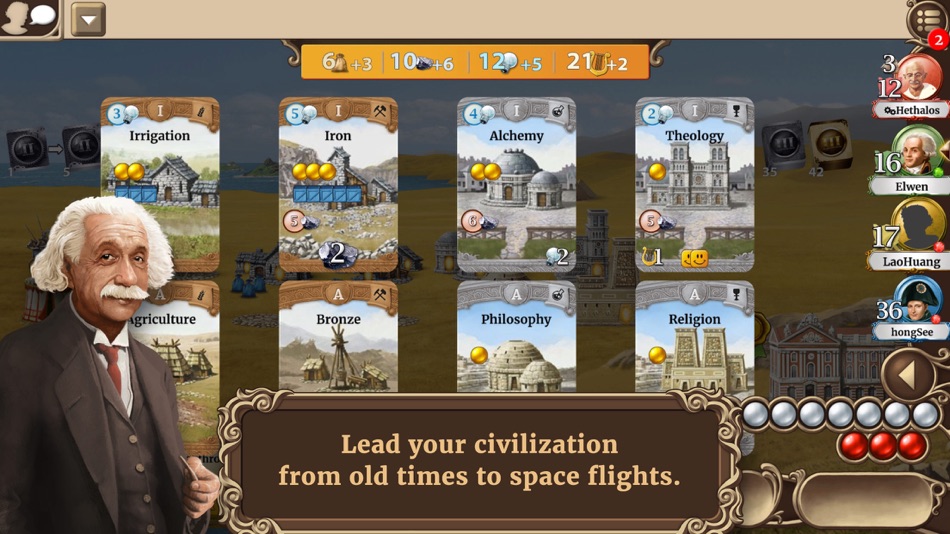 #2. Through the Ages (iOS) Podle: CGE Digital s.r.o.