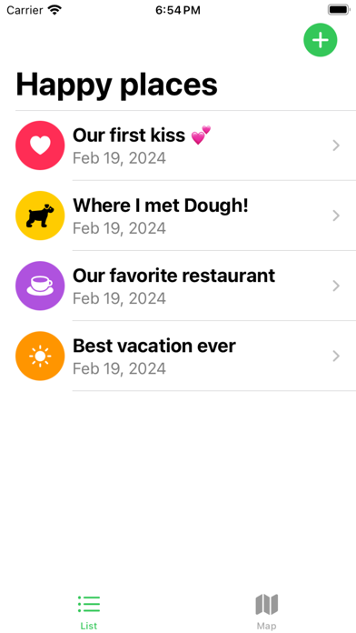 Happy Places I've been Screenshot