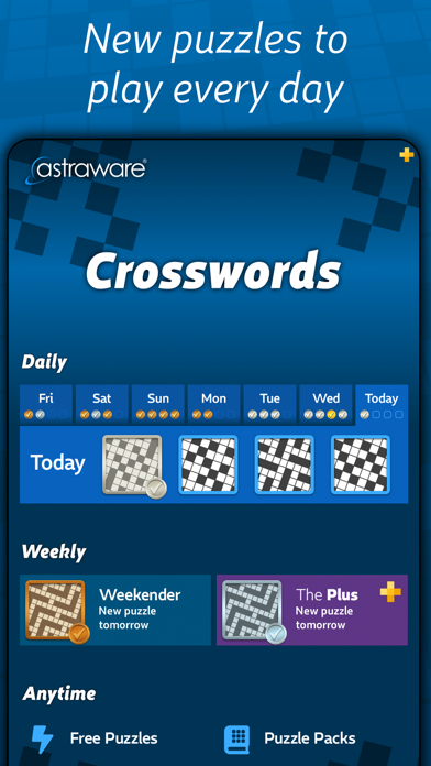 Astraware Crosswords screenshot 4
