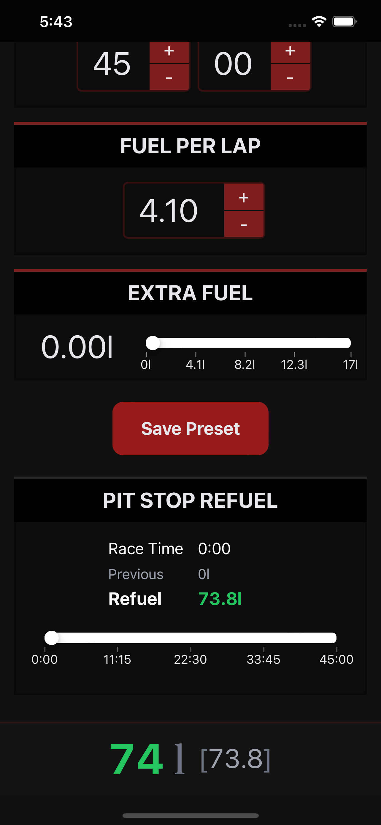 Fuel Calculator planner