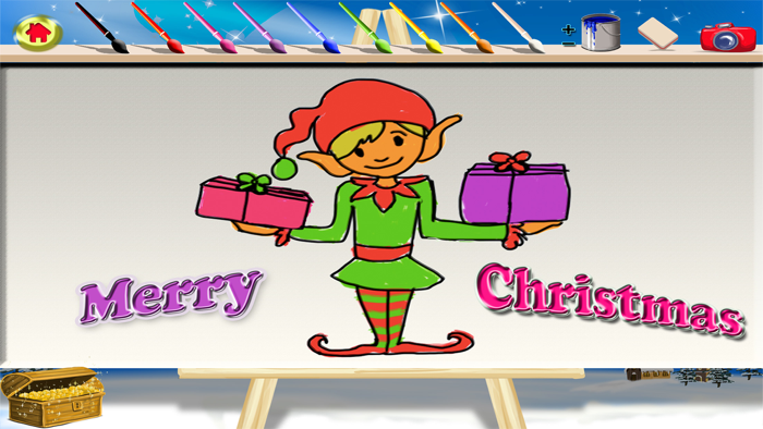 Snow Draw - Xmas colors