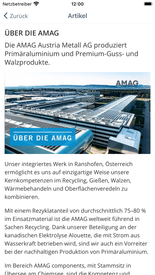 #3. AMAG Connect (iOS) 由: AMAG Austria Metall AG