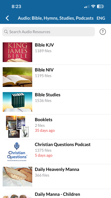 Bible Study Tools, Audio Video Screenshot