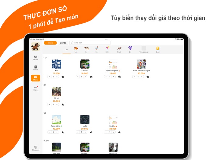 Gofodi - Quản lý nhà hàng