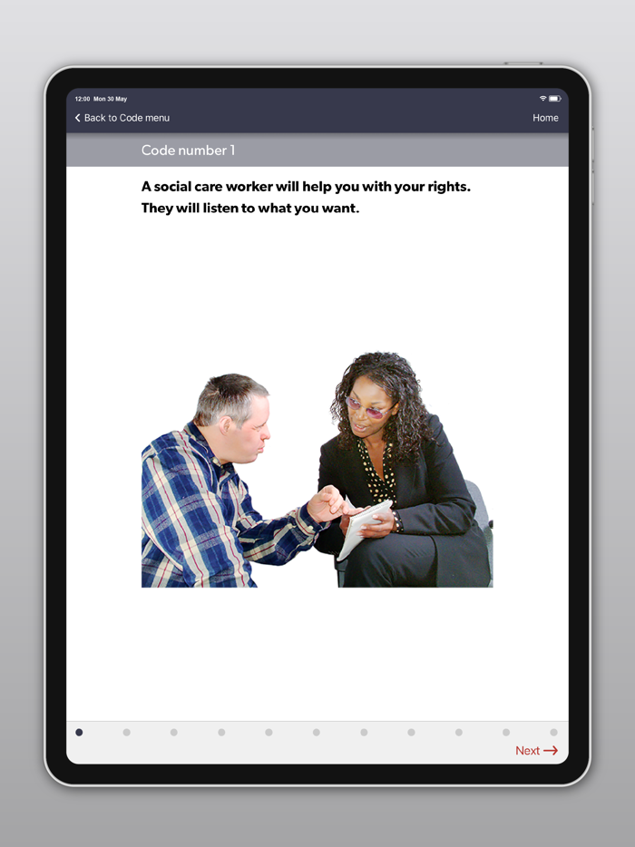 Easy Read Social Care Code