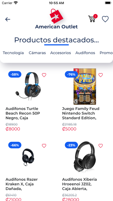 American Outlet Screenshot