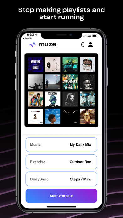 Muze Better Workout Music Screenshot