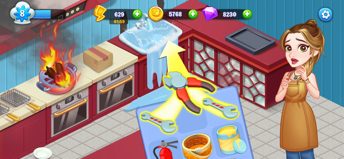 Merge Cooking Restaurant Game