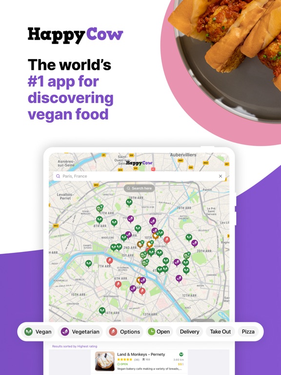 Screenshot #1 for HappyCow - Vegan Food Near You