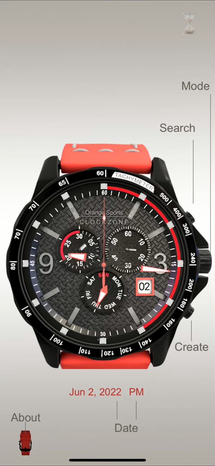 ClockZone Orange Sports Ed