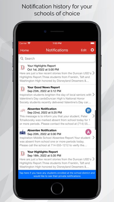 Duncan Unified School District Screenshot