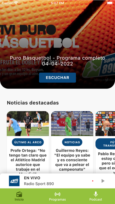 Radio Sport 890 Screenshot