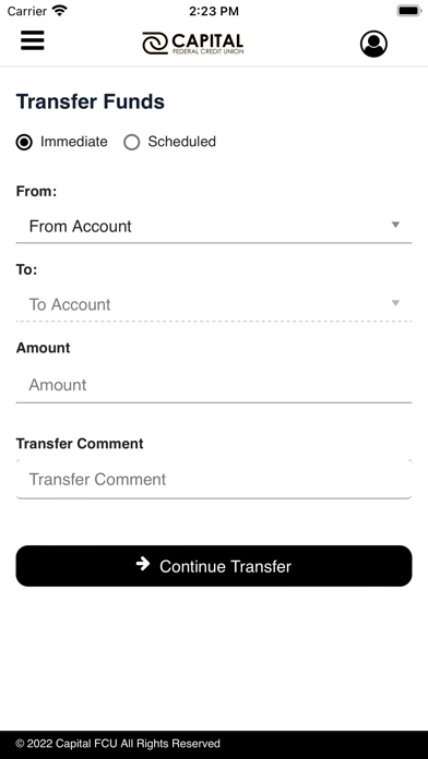 Capital FCU Mobile Banking Screenshot