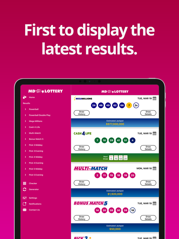 Maryland Lottery Numbers