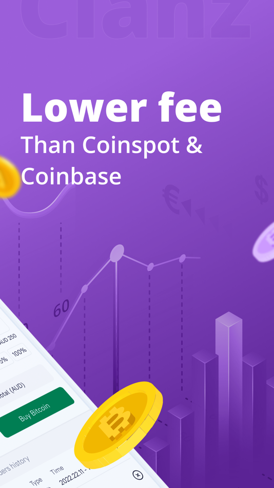 #2. Clanz - Buy Bitcoin & Crypto (iOS) 由: PayFar Pty Ltd