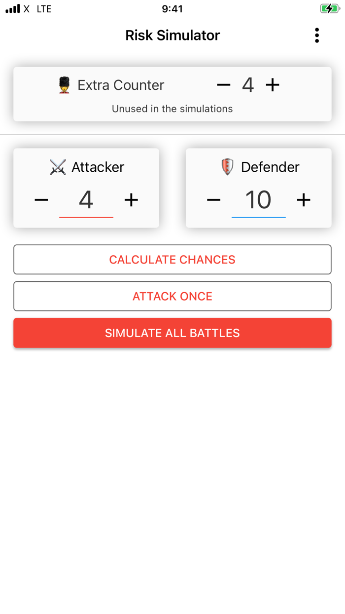 Risk Battle Simulator