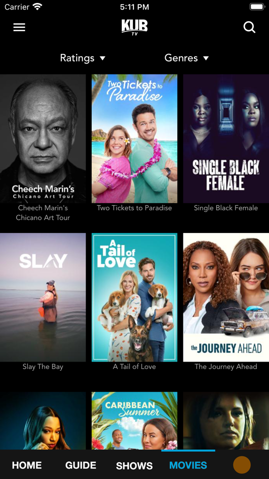 #6. KUB TV (iOS) 由: TiVo Platform Technologies LLC