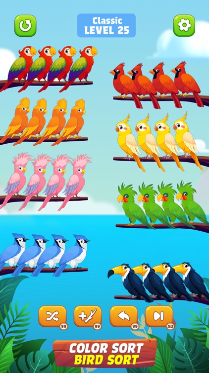 Bird Sort: Color Puzzle Game