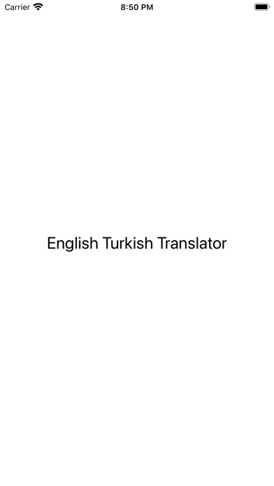 English Turkish Translator Screenshot