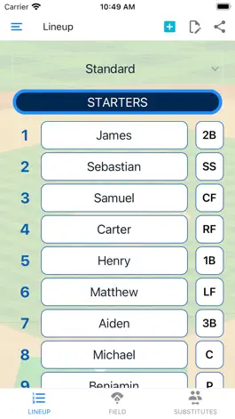 Game screenshot Baseball Lineup Cards mod apk