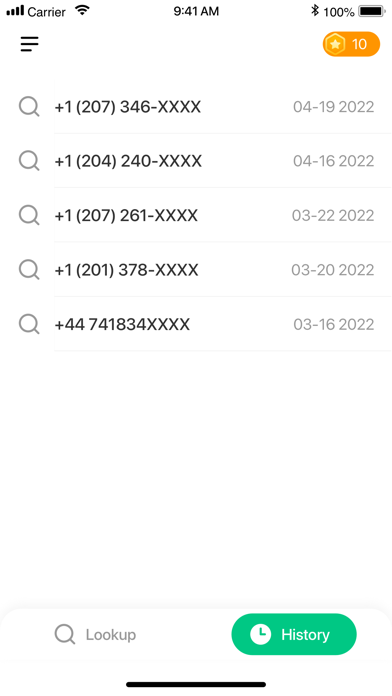 WhoU - Reverse Phone Lookup Screenshot