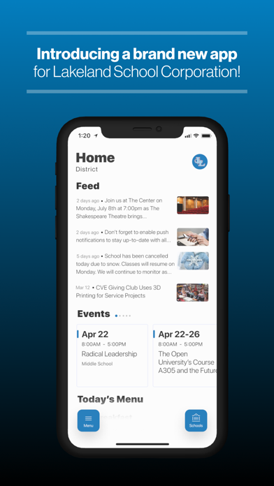 Lakeland School Corporation IN Screenshot