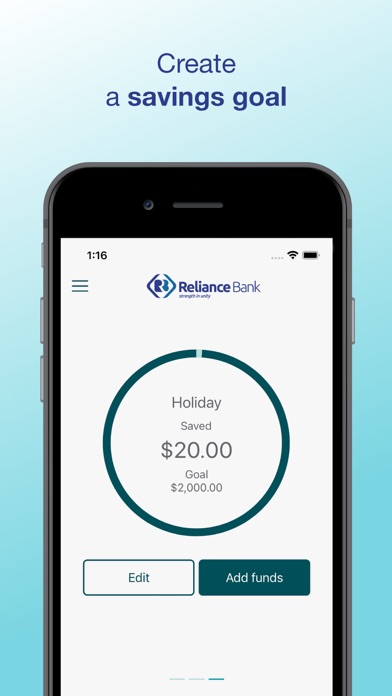 Reliance Bank Screenshot