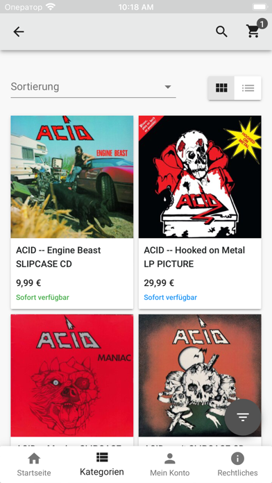 High Roller Records Shop Screenshot