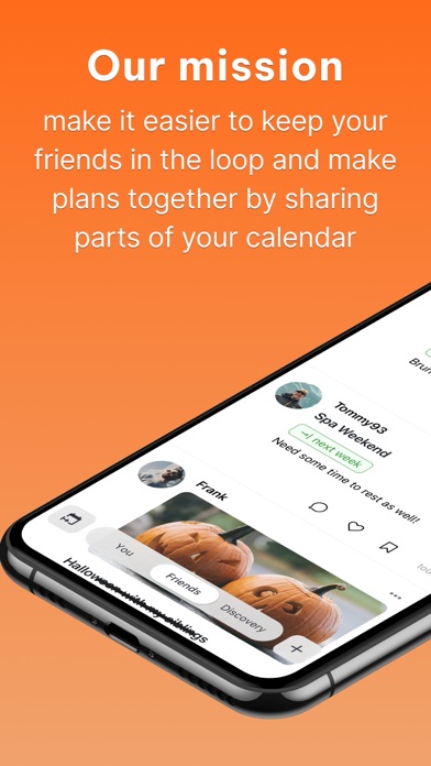 Upto: Social Group Calendar Screenshot