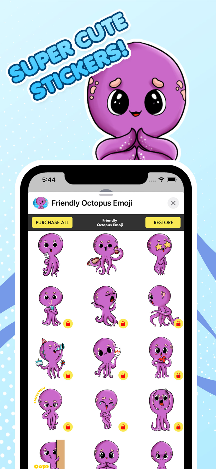Friendly Octopus Emoji