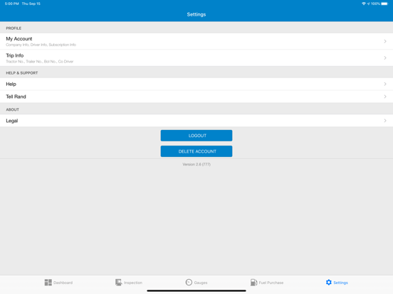 DriverConnect by Rand McNally iPad screenshot 4 - Business app