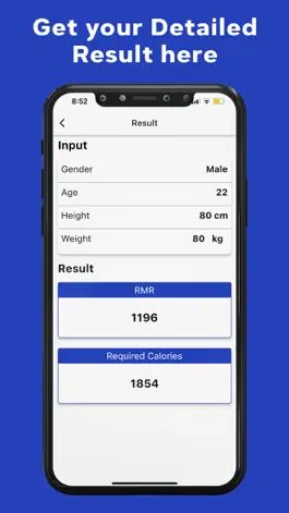 Game screenshot RMR Calculator: Daily Calories apk